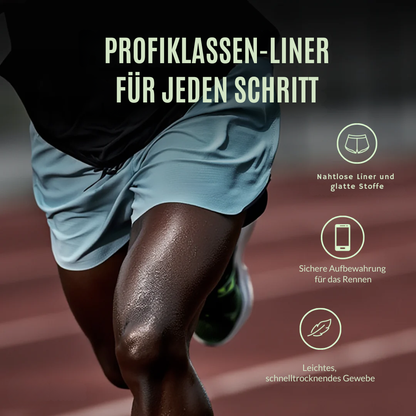 LAUFR 2-in-1 Marathon-Shorts – Integrierter Gürtel